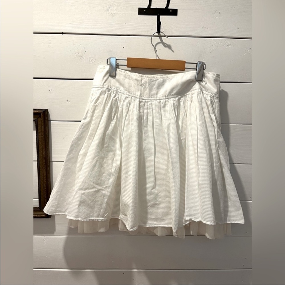 🤍White Cotton Skirt – GAP – Size 10